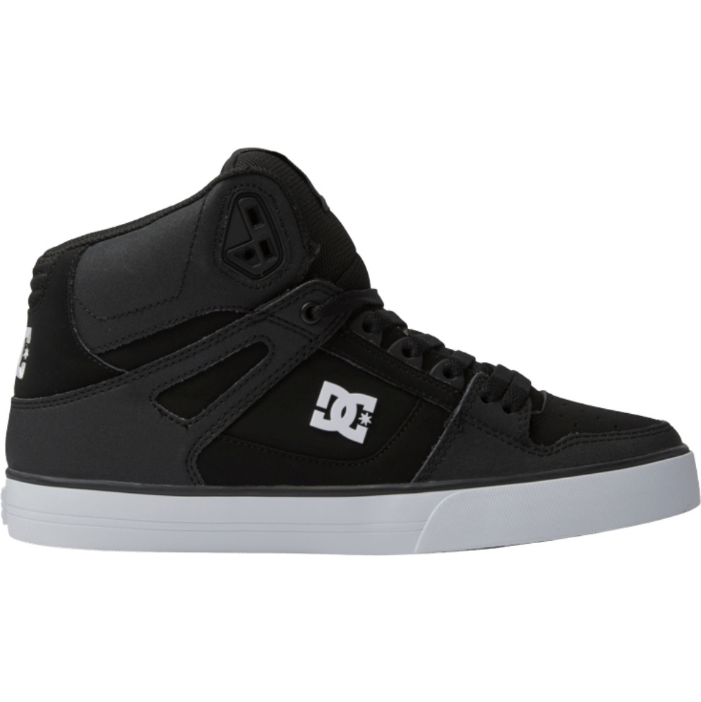 2026 DC Shoes Mens Pure Hi Top WC Trainers ADYS400043 - Black / Black / White